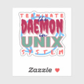 Daemon-Prozess in Unix-Systemen Aufkleber (Blatt)