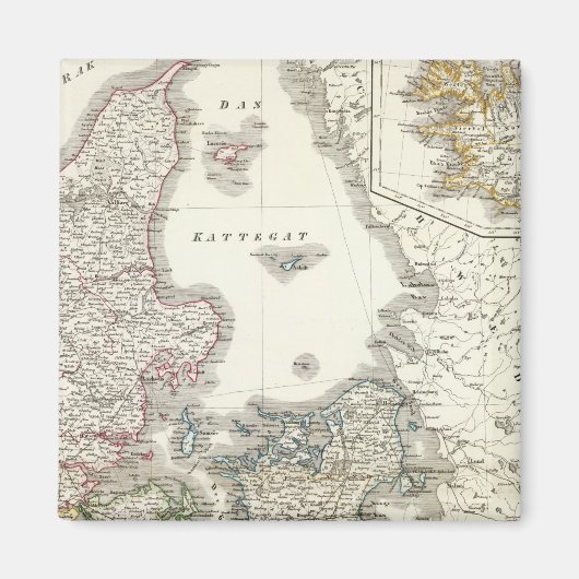 Daenemark, Insel - Dänemark, Island Magnet (Vorne)