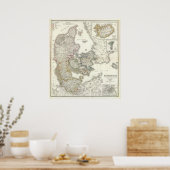 Daenemark, Insel - Dänemark, Island Poster (Küche)