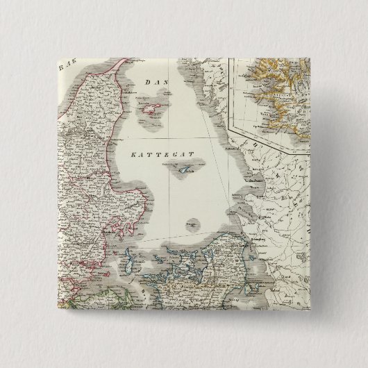 Daenemark, Island - Dänemark, Island Button (Vorderseite)