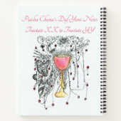 Daf Yomi Fireworks in einem Goblet Personalizable Notizblock (Rückseite)