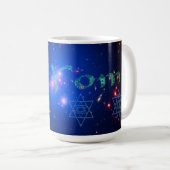 Daf Yomi Stars und Space Kaffeetasse (VorderseiteRechts)