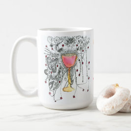 Daf Yomi Team Yalta Fireworks in Goblet Art Kaffeetasse