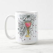 Daf Yomi Team Yalta Fireworks in Goblet Art Kaffeetasse (Links)