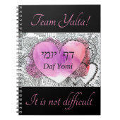 Daf Yomi Team Yalta "It is not Schwierige" Foto Notizblock (Vorderseite)