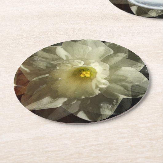 Daffidol Dreams Runder Pappuntersetzer (Angewinkelt)