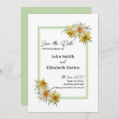 Daffodic Save the Date Card (Vorne/Hinten)