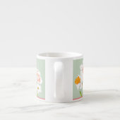 Daffodien auf einer Espresso-Tasse Espressotasse (Rückseite)