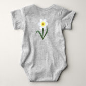 Daffodien Baby Strampler (Rückseite)