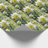 Daffodien Frühlingsblumen Muster Umhüllungspapier Geschenkpapier (Ecke)
