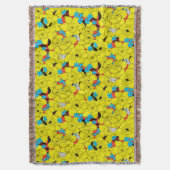 Daffodien Frühlingsblumenmuster Decke (Vorderseite Vertikal)