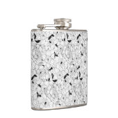 Daffodien Frühlingsblumenmuster Flachmann (Rechts)