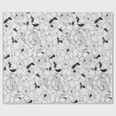 Daffodien Frühlingsblumenmuster Geschenkpapier (Flach)