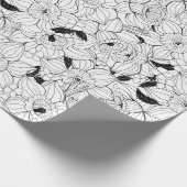 Daffodien Frühlingsblumenmuster Geschenkpapier (Ecke)