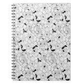 Daffodien Frühlingsblumenmuster Notizblock (Vorderseite)