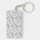 Daffodien Frühlingsblumenmuster Schlüsselanhänger (Rückseite)