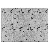 Daffodien Frühlingsblumenmuster Schneidebrett (Vorderseite)