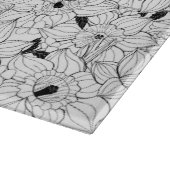 Daffodien Frühlingsblumenmuster Schneidebrett (Ecke)