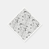 Daffodien Frühlingsblumenmuster Serviette (Ecke)