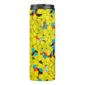 Daffodien Frühlingsblumenmuster Thermosbecher (Rückseite)
