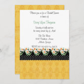 Daffodien Frühlingssäule Party Einladung (Vorne/Hinten)