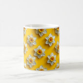 Daffodien-gelbes Muster Kaffeetasse (Mittel)