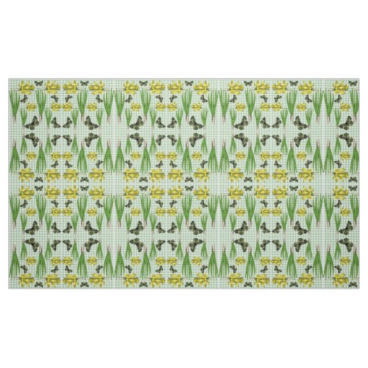 Daffodien im Frühlingsgewebe Stoff (Fat Quarter (45,7 x 55,9 cm))