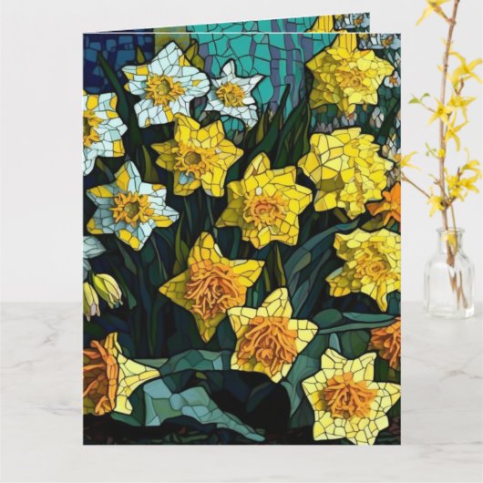 Daffodien Karte (Gelbe Blume)