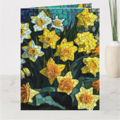 Daffodien Karte (Vorderseite)