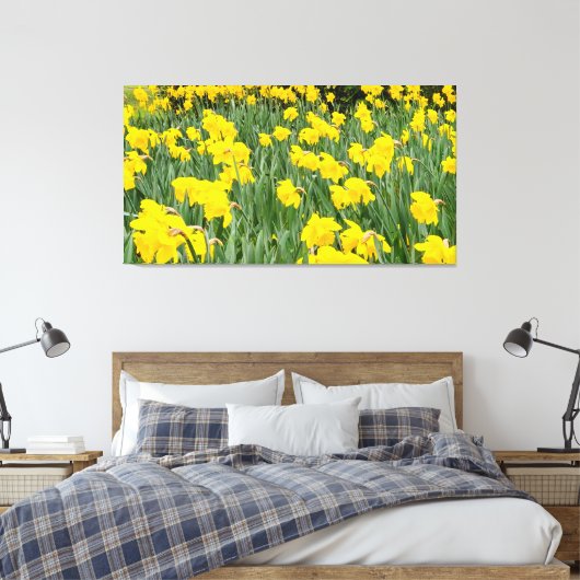 Daffodien Leinwanddruck (Insitu (Schlafzimmer))