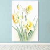 Daffodien Leinwanddruck (Insitu (Holzboden))
