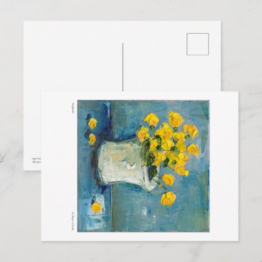Daffodien Postkarte (Vorne/Hinten)