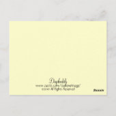 Daffodien Postkarte (Rückseite)