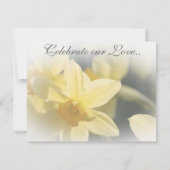 Daffodien reagieren Karten (Rückseite)