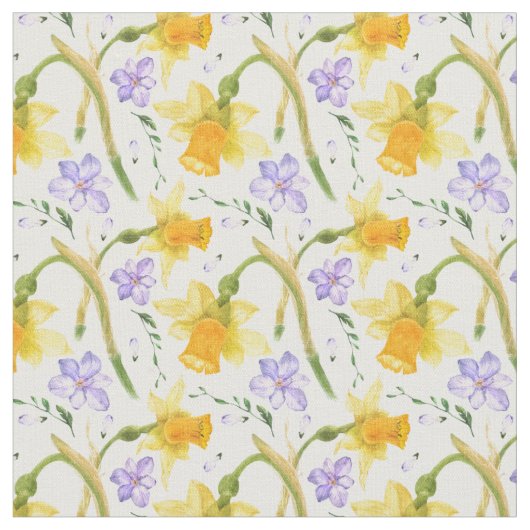 Daffodien Stoff (Nahaufnahme)