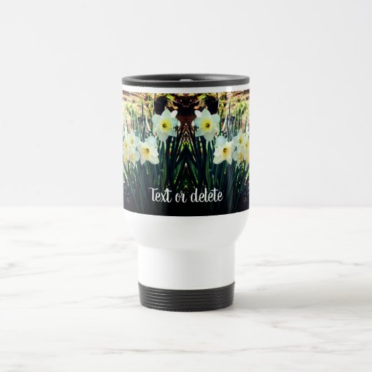 Daffodien von Brook Personalisiert Reisebecher (Mittel)