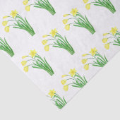 Daffodien Wasserfarbene Gelbe Blütenfeder Hübsch Seidenpapier (Detail)