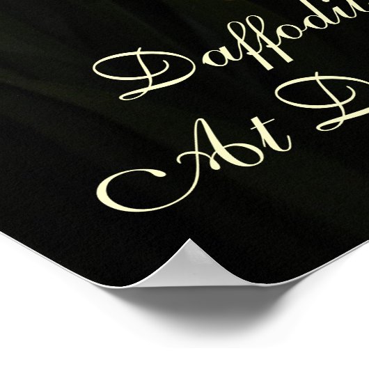 Daffodil am Daybreak Poster (Ecke)