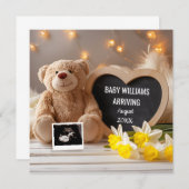 Daffodil Baby Announction Social Media Einladung (Vorne/Hinten)