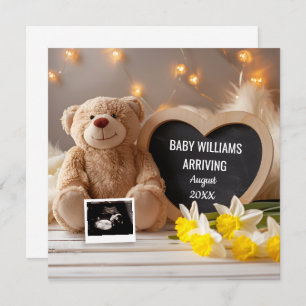 Daffodil Baby Announction Social Media Einladung