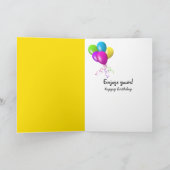 Daffodil Birthday Bouquet Karte (Innenseite)