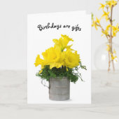 Daffodil Birthday Bouquet Karte (Gelbe Blume)