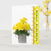 Daffodil Birthday Bouquet Karte (Gelbe Blume)