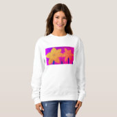 Daffodil Bloom Sweatshirt - Chalk Pastel Handmade (Vorne ganz)
