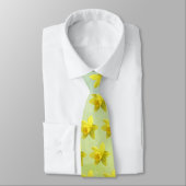 Daffodil Blooms Pattern Krawatte (Gebunden)