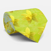 Daffodil Blooms Pattern Krawatte (Gerollt)