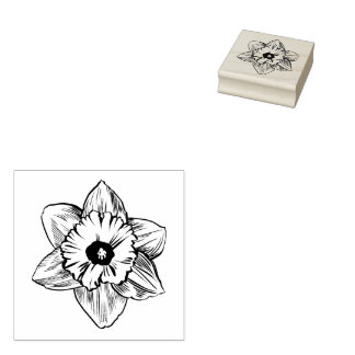 Daffodil Blossom FrühlingsBlume Gummistempel