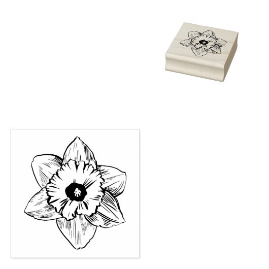 Daffodil Blossom FrühlingsBlume Gummistempel (Stempel)