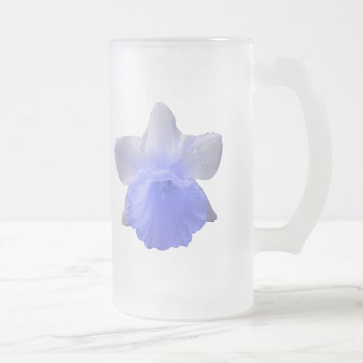 Daffodil Blue Mattiert Glass Tasse (Rechts)