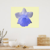 Daffodil Blue Print Poster (Küche)